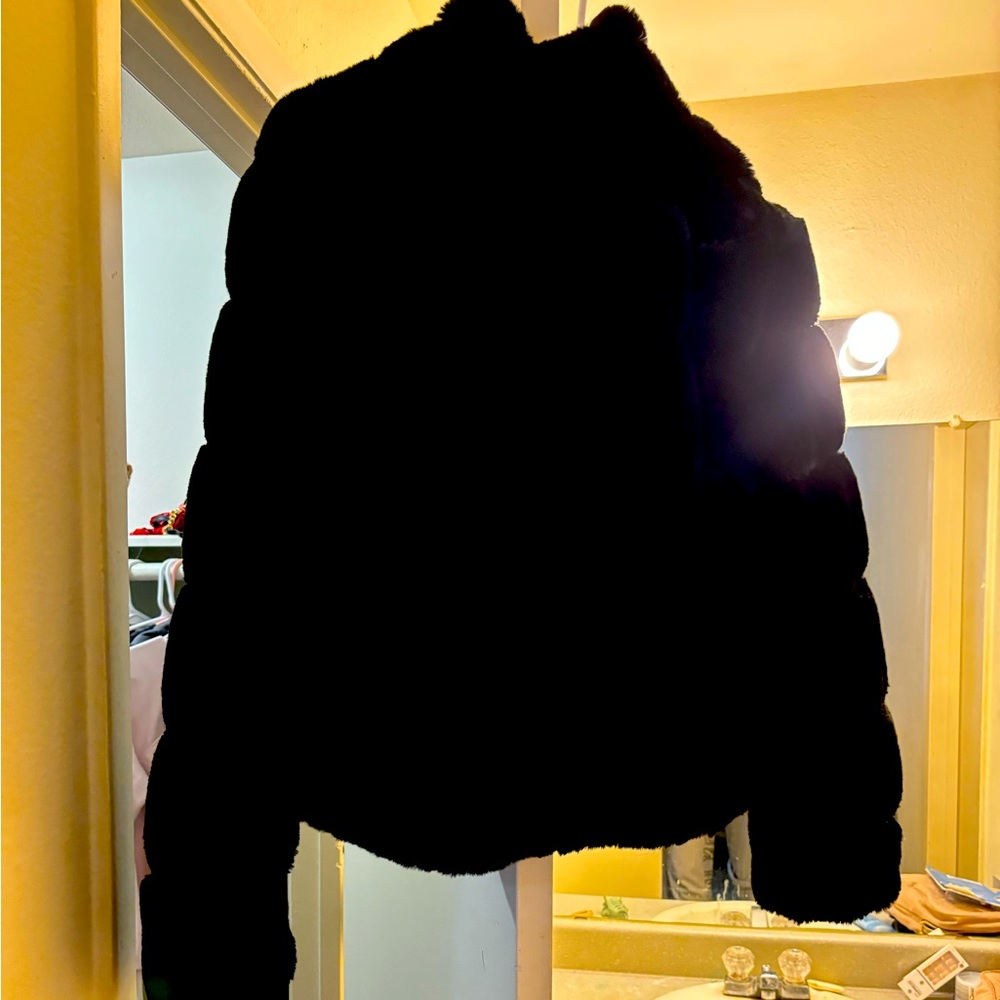 Calvin Klein mink coat